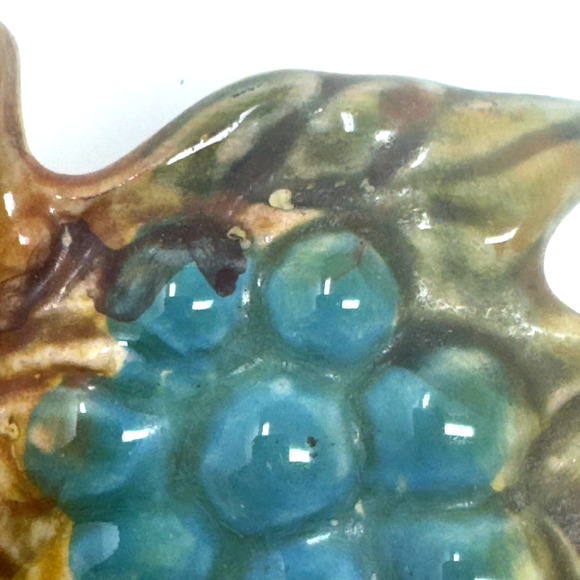 Hand Painted Italian Ceramic Candy Dish Fruit Dome Scene Italy 7.5” Decor - Picture 6 of 7